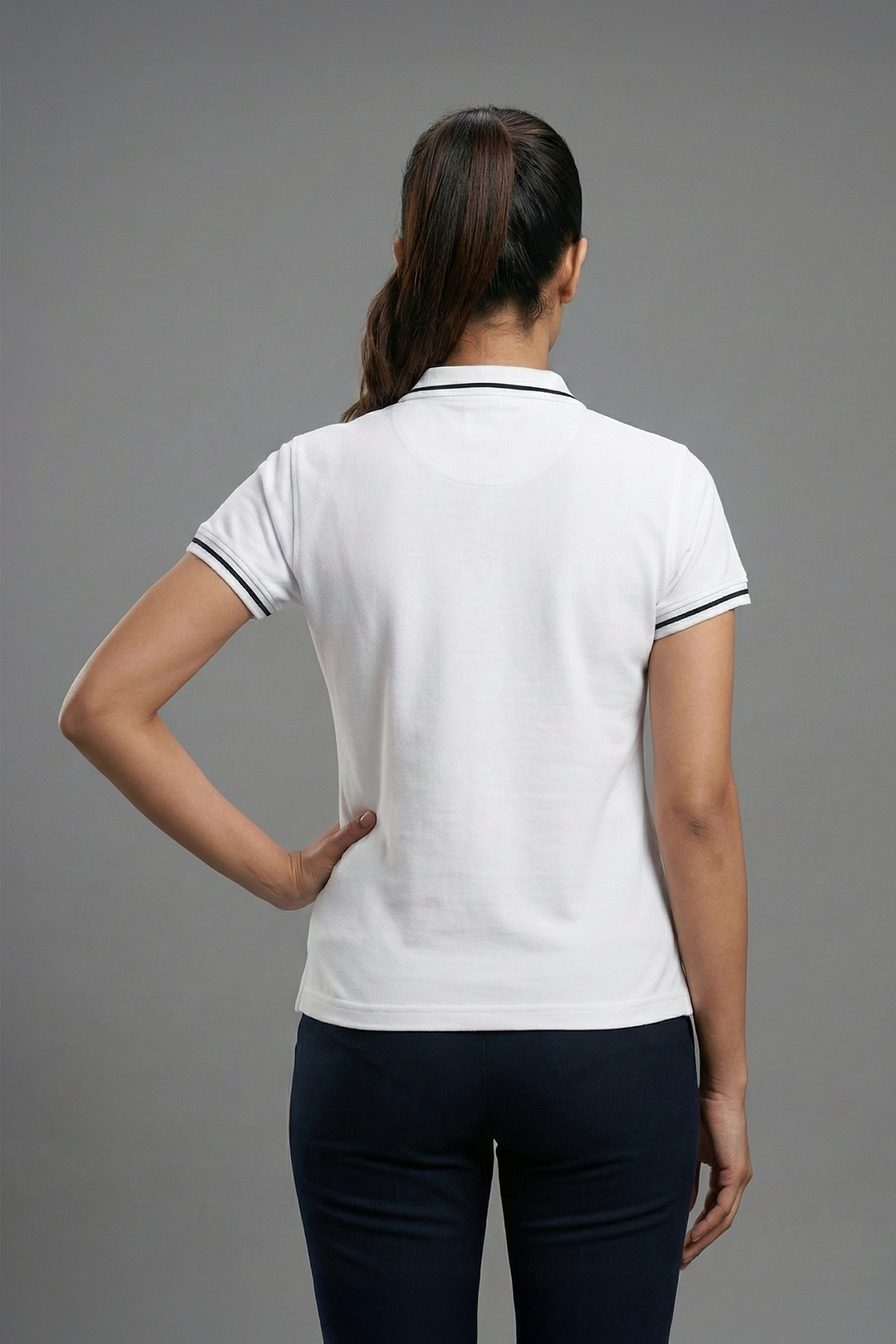 Classic Women’s White Polo T-Shirt